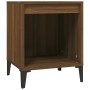 Comodini 2 pz Rovere Marrone 40x35x50 cm