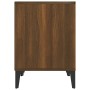 Comodini 2 pz Rovere Marrone 40x35x50 cm