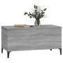 Tavolino Salotto Grigio Sonoma 90x44,5x45 cm Legno Multistrato