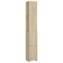Armadietto Bagno Rovere Sonoma 25x26,5x170 cm Legno Multistrato