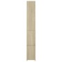 Armadietto Bagno Rovere Sonoma 25x26,5x170 cm Legno Multistrato
