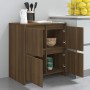 Credenza Rovere Marrone 70x41x75 cm in Truciolato