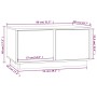 Tavolino da Salotto Bianco 80x50x40 cm Legno Massello di Pino