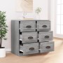 Credenza Grigio Sonoma 70x35,5x67,5 cm in Legno Multistrato