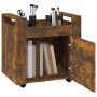 Carrello Scrivania rovere fumo 60x45x60 cm Legno Multistrato