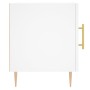 Comodino Bianco 40x40x50 cm in Legno Multistrato
