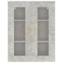 Armadietto Pensile a Parete Grigio Cemento 69,5x34x90 cm