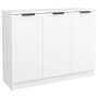 Credenza Bianca 90,5x30x70 cm in Legno Multistrato