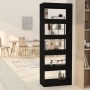 Libreria/Divisorio Nero 60x30x166 cm in Truciolato