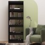 Libreria/Divisorio Nero 60x30x166 cm in Truciolato