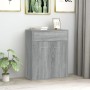 Credenza Grigio Sonoma 60x30x75 cm in Legno Multistrato