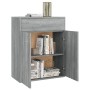 Credenza Grigio Sonoma 60x30x75 cm in Legno Multistrato