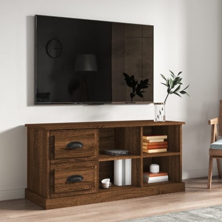 Mobile TV Rovere Marrone 102x35,5x47,5 cm in Legno Multistrato