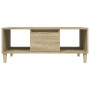 Tavolino Salotto Rovere Sonoma 90x50x36,5 cm Legno Multistrato
