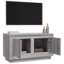 Mobile Porta TV Grigio Sonoma 80x35x45 cm in Legno Multistrato