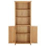 Libreria a 2 Ante 70x30x180 cm in Massello di Rovere