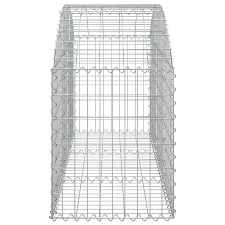 Cesto Gabbione ad Arco 150x50x60/80 cm Ferro Zincato