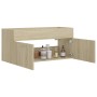 Mobile Lavabo Rovere Sonoma 100x38,5x46 cm in Legno Multistrato