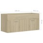 Mobile Lavabo Rovere Sonoma 100x38,5x46 cm in Legno Multistrato