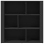 Credenza Nera 80x30x80 cm in Legno Multistrato
