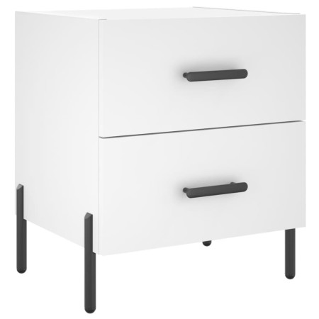 Comodini 2 pz Bianchi 40x35x47,5 cm in Legno Multistrato