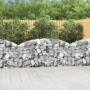 Cesto Gabbione ad Arco 200x30x80/100 cm Ferro Zincato