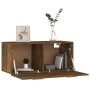 Mobile Parete Rovere Fumo 80x35x36,5 cm in Legno Multistrato