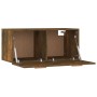 Mobile Parete Rovere Fumo 80x35x36,5 cm in Legno Multistrato