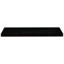 Scaffali a Parete 2 pz Nero Lucido 80x23,5x3,8 cm in MDF