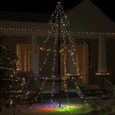 Albero di Natale a Cono 360 LED per Interni Esterni 143x250 cm