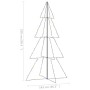 Albero di Natale a Cono 360 LED per Interni Esterni 143x250 cm