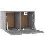 Mobile a Parete Grigio Sonoma 60x36,5x35cm in Legno Multistrato