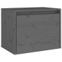 Pensile Grigio 45x30x35 cm in Legno Massello di Pino