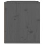 Pensile Grigio 45x30x35 cm in Legno Massello di Pino