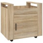 Carrello Scrivania rovere sonoma 60x45x60 cm Legno Multistrato