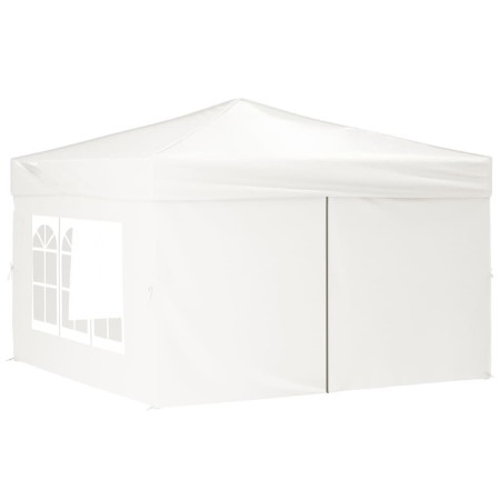 Tenda per Feste Pieghevole con Pareti Laterali Bianco 3x3 m