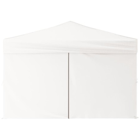 Tenda per Feste Pieghevole con Pareti Laterali Bianco 3x3 m