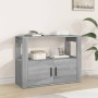 Credenza Grigio Sonoma 80x30x60 cm in Legno Multistrato