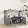 Credenza Grigio Sonoma 80x30x60 cm in Legno Multistrato