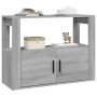 Credenza Grigio Sonoma 80x30x60 cm in Legno Multistrato