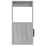 Credenza Grigio Sonoma 80x30x60 cm in Legno Multistrato