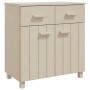 Credenza HAMAR Miele 79x40x80 cm in Legno Massello di Pino