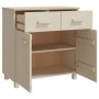 Credenza HAMAR Miele 79x40x80 cm in Legno Massello di Pino