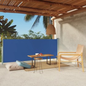 Tenda Laterale Retrattile per Patio 117x300 cm Blu