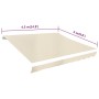 Tendone Parasole in Tela Crema 450x300 cm