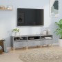 Mobile TV Grigio Cemento 150x30x44,5 cm Legno Multistrato