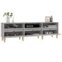 Mobile TV Grigio Cemento 150x30x44,5 cm Legno Multistrato