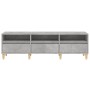 Mobile TV Grigio Cemento 150x30x44,5 cm Legno Multistrato