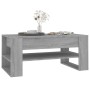 Tavolino da Salotto Grigio Sonoma 102x55x45cm Legno Multistrato