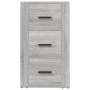 Credenza Grigio Sonoma 40x33x70 cm in Legno Multistrato